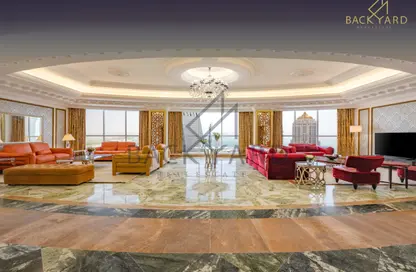 Apartment - 6 Bedrooms - 7 Bathrooms for rent in Dusit Hotel  and  Suites Doha - Diplomatic Street - West Bay - Doha