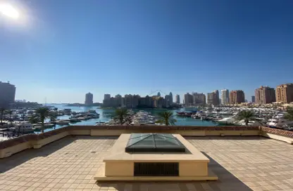 Terrace image for: Townhouse - 1 Bedroom - 2 Bathrooms for rent in Porto Arabia Townhouses - Porto Arabia - The Pearl Island - Doha, Image 1