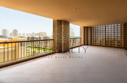 شقة - غرفة نوم - 1 حمام للايجار في طريق بورتو الغربي - بورتو أرابيا - جزيرة اللؤلؤة - الدوحة