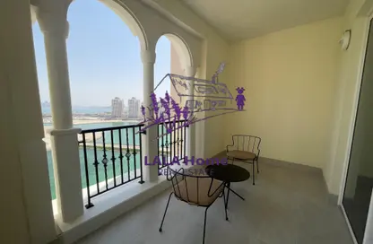 Apartment - 1 Bedroom - 2 Bathrooms for rent in Viva West - Viva Bahriyah - The Pearl Island - Doha