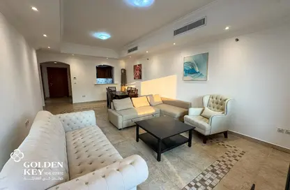 Apartment - 2 Bedrooms - 3 Bathrooms for rent in West Porto Drive - Porto Arabia - The Pearl Island - Doha