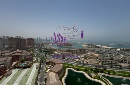 Apartment - 2 Bedrooms - 3 Bathrooms for rent in Viva West - Viva Bahriyah - The Pearl Island - Doha