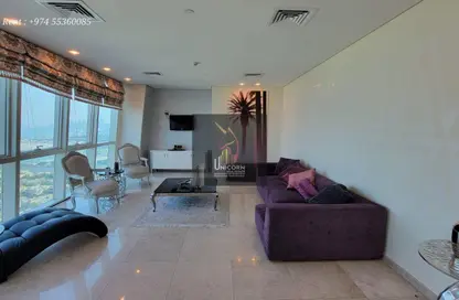 Apartment - 3 Bedrooms - 5 Bathrooms for rent in Zig Zag Tower B - Zig Zag Towers - West Bay - Doha