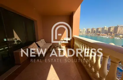 Apartment - 1 Bedroom - 2 Bathrooms for rent in East Porto Drive - Porto Arabia - The Pearl Island - Doha