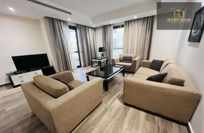 Living Room image for: Apartment - 1 Bedroom - 1 Bathroom for rent in D22 - Fox Hills - Lusail, Image 1