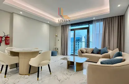 Apartment - 2 Bedrooms - 3 Bathrooms for rent in Marina Tower 23 - Marina District - Lusail