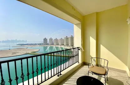 Apartment - 1 Bedroom - 2 Bathrooms for rent in Viva West - Viva Bahriyah - The Pearl Island - Doha