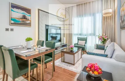 Living / Dining Room image for: Apartment - 1 Bedroom - 1 Bathroom for rent in Aabdullah Bin Sultan Al Thani - C-Ring Road - Al Sadd - Doha, Image 1