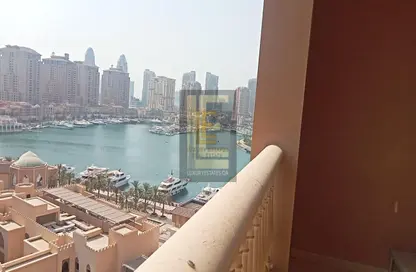 Apartment - 1 Bedroom - 2 Bathrooms for rent in East Porto Drive - Porto Arabia - The Pearl Island - Doha