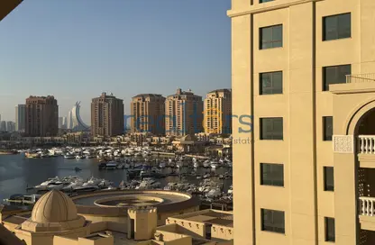 شقة - غرفة نوم - 2 حمامات للايجار في طريق بورتو الشرقي - بورتو أرابيا - جزيرة اللؤلؤة - الدوحة