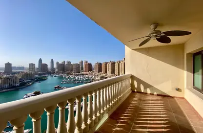 Apartment - Studio - 1 Bathroom for rent in Tower 19 - Porto Arabia - The Pearl Island - Doha