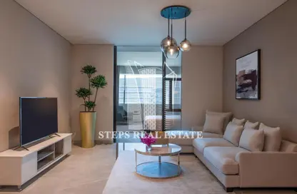 Living Room image for: Apartment - 2 Bedrooms - 1 Bathroom for rent in Najma Street - Najma - Doha, Image 1