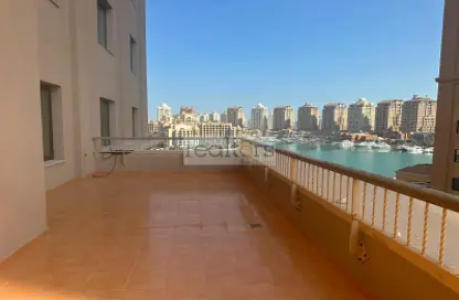 Terrace image for: Apartment - 2 Bedrooms - 3 Bathrooms for sale in East Porto Drive - Porto Arabia - The Pearl Island - Doha, Image 1