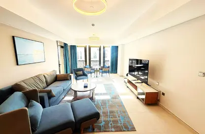 شقة - غرفة نوم - 2 حمامات للايجار في البلاج الجنوبي - البلاج - جزيرة اللؤلؤة - الدوحة