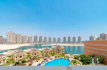 Pool image for: Apartment - 3 Bedrooms - 4 Bathrooms for rent in Viva West - Viva Bahriyah - The Pearl Island - Doha, Image 1