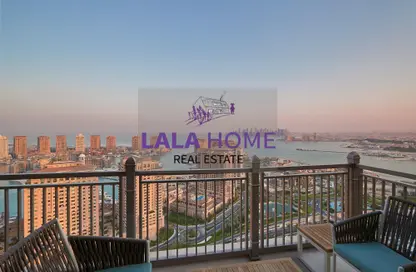 Balcony image for: Apartment - 2 Bedrooms - 3 Bathrooms for rent in Abraj Bay - Abraj Quartiers - The Pearl Island - Doha, Image 1