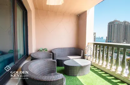 Apartment - 1 Bedroom - 2 Bathrooms for rent in East Porto Drive - Porto Arabia - The Pearl Island - Doha