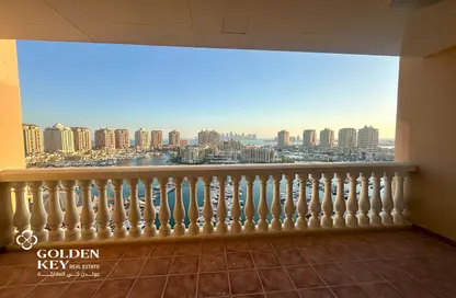 Apartment - 2 Bedrooms - 3 Bathrooms for rent in East Porto Drive - Porto Arabia - The Pearl Island - Doha