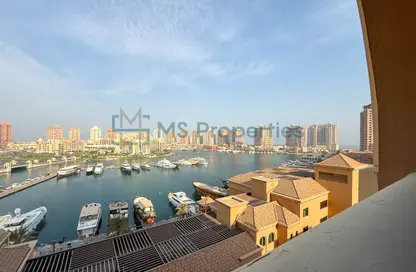 Apartment - 1 Bedroom - 2 Bathrooms for rent in West Porto Drive - Porto Arabia - The Pearl Island - Doha