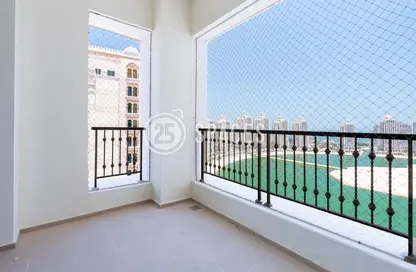 Terrace image for: Apartment - 2 Bedrooms - 3 Bathrooms for rent in Viva West - Viva Bahriyah - The Pearl Island - Doha, Image 1