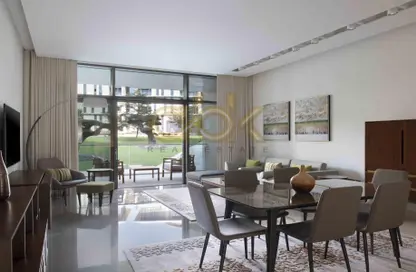 Living / Dining Room image for: Apartment - 2 Bedrooms - 2 Bathrooms for rent in Musheireb Tower - Musheireb - Musheireb - Doha, Image 1