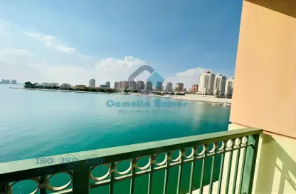 Water View image for: Apartment - 1 Bathroom for rent in Viva West - Viva Bahriyah - The Pearl Island - Doha, Image 1