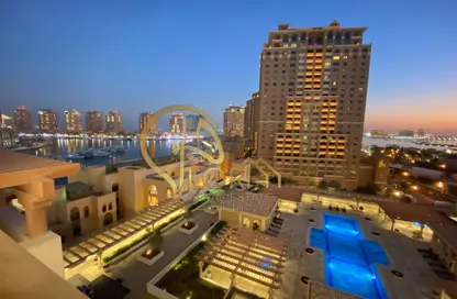 Apartment - 2 Bedrooms - 3 Bathrooms for rent in East Porto Drive - Porto Arabia - The Pearl Island - Doha