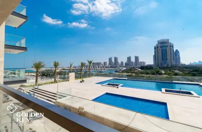 Apartment - 2 Bedrooms - 3 Bathrooms for rent in Lusail Residence - Marina District - Lusail