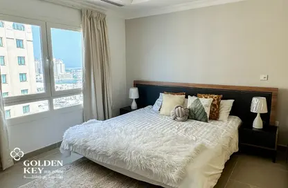 شقة - غرفة نوم - 2 حمامات للايجار في طريق بورتو الغربي - بورتو أرابيا - جزيرة اللؤلؤة - الدوحة