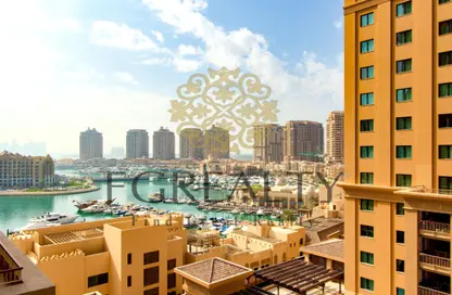 شقة - غرفة نوم - 1 حمام للايجار في طريق بورتو الغربي - بورتو أرابيا - جزيرة اللؤلؤة - الدوحة