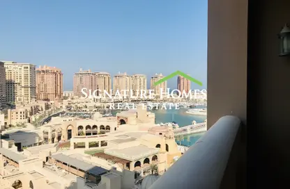 Apartment - 1 Bedroom - 2 Bathrooms for rent in Tower 5 - Porto Arabia - The Pearl Island - Doha