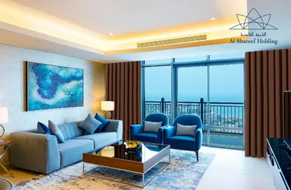 Apartment - 2 Bedrooms - 3 Bathrooms for rent in Abraj Bay - Abraj Quartiers - The Pearl Island - Doha