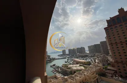 شقة - غرفة نوم - 2 حمامات للايجار في برج لؤلؤة - شارع الدبلوماسي - الخليج الغربي - الدوحة