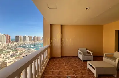 شقة - غرفة نوم - 2 حمامات للايجار في وان بورتو ارابيا - بورتو أرابيا - جزيرة اللؤلؤة - الدوحة