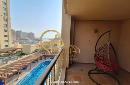 Apartment - Studio - 1 Bathroom for rent in West Porto Drive - Porto Arabia - The Pearl Island - Doha