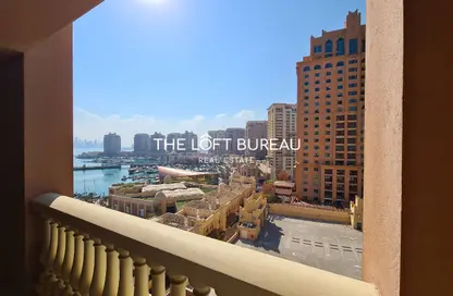 Apartment - 1 Bedroom - 2 Bathrooms for rent in East Porto Drive - Porto Arabia - The Pearl Island - Doha