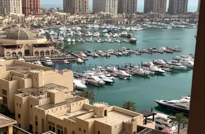 شقة - غرفة نوم - 2 حمامات للايجار في طريق بورتو الغربي - بورتو أرابيا - جزيرة اللؤلؤة - الدوحة