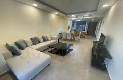 Living Room image for: Apartment - 3 Bedrooms - 3 Bathrooms for sale in Al Erkyah City - Lusail, Image 1