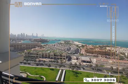 (بنتهاوس  (روف - 4 غرف نوم - 5 حمامات للايجار في فيفا سنترال - فيفا بحرية - جزيرة اللؤلؤة - الدوحة