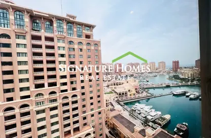 Apartment - 1 Bedroom - 2 Bathrooms for rent in One Porto Arabia - Porto Arabia - The Pearl Island - Doha
