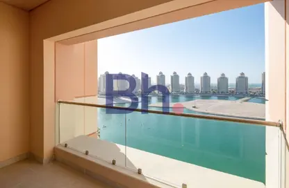 شقة - غرفة نوم - 2 حمامات للايجار في فيفا غرب - فيفا بحرية - جزيرة اللؤلؤة - الدوحة