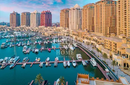 Water View image for: Apartment - 1 Bedroom - 2 Bathrooms for sale in Tower 24 - Porto Arabia - The Pearl Island - Doha, Image 1
