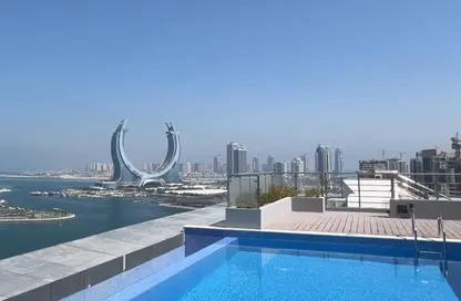 Apartment - 2 Bedrooms - 3 Bathrooms for rent in Lusail Residence - Marina District - Lusail