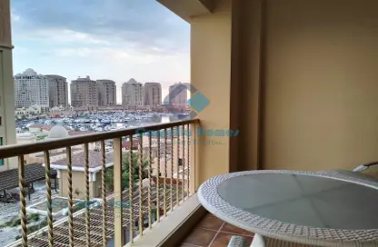 Apartment - 1 Bathroom for rent in Tower 10 - Porto Arabia - The Pearl Island - Doha