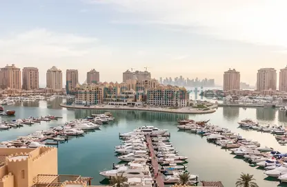 Apartment - Studio - 1 Bathroom for rent in West Porto Drive - Porto Arabia - The Pearl Island - Doha