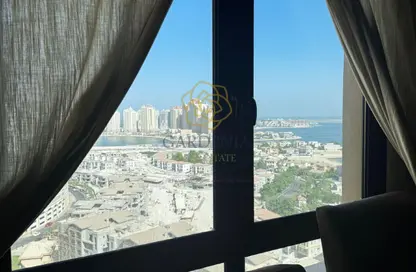شقة - غرفة نوم - 2 حمامات للايجار في طريق بورتو الشرقي - بورتو أرابيا - جزيرة اللؤلؤة - الدوحة