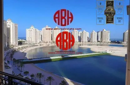 Apartment - 2 Bedrooms - 3 Bathrooms for rent in Viva West - Viva Bahriyah - The Pearl Island - Doha