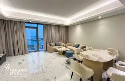 شقة - 2 غرف نوم - 3 حمامات للايجار في برج مارينا 23 - منطقة المارينا - الوسيل