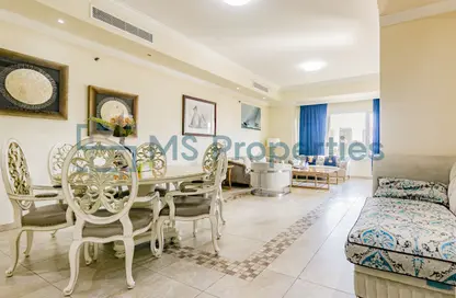 Apartment - 2 Bedrooms - 3 Bathrooms for rent in West Porto Drive - Porto Arabia - The Pearl Island - Doha