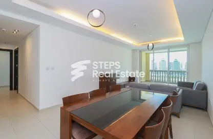 Apartment - 2 Bedrooms - 3 Bathrooms for rent in Viva Central - Viva Bahriyah - The Pearl Island - Doha